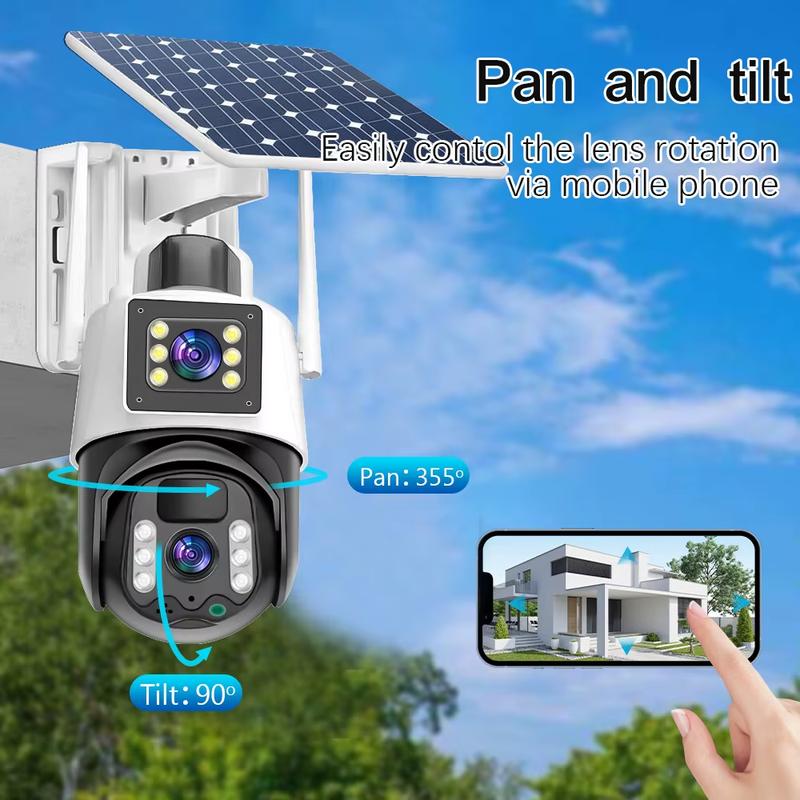 Camara Seguridad Ptz Solar 4g